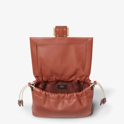 Fendi Women Mamma Baguette Leather Shoulder Bag In Pattern