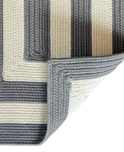 Capel Timeless Indoor/outdoor 0160 Concentric 1'8"x2'6" Runner Area Rug In Gray