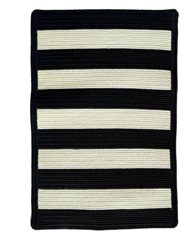 Capel Timeless Indoor/outdoor 0160 Cross Sewn 1'8"x2'6" Runner Area Rug In Black