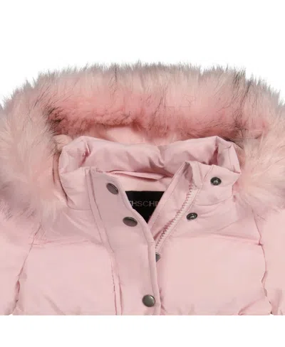 S Rothschild & Co Baby Girls Hooded Parka Jacket In Pink