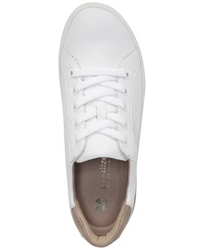 Naturalizer Morrison Lace Up Sneakers In White