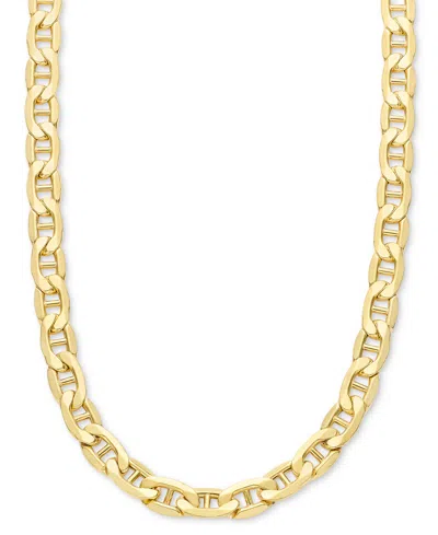 Italian Gold Lightweight Polished Mariner Link 22" Chain Necklace (5.5mm) In 14k Gold In Gold
