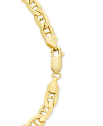 Italian Gold Lightweight Polished Mariner Link 22" Chain Necklace (5.5mm) In 14k Gold In Gold
