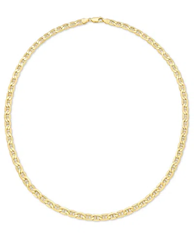 Italian Gold Lightweight Polished Mariner Link 22" Chain Necklace (5.5mm) In 14k Gold In Gold