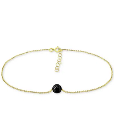 Giani Bernini Aventurine Ankle Bracelet (also In Cultured Freshwater Pearl, Onyx, Howlite, Sodalite), Created For 