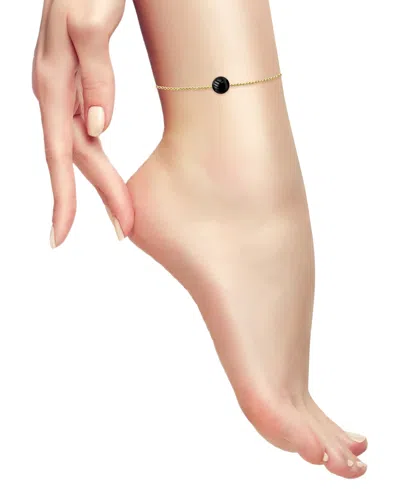 Giani Bernini Aventurine Ankle Bracelet (also In Cultured Freshwater Pearl, Onyx, Howlite, Sodalite), Created For 