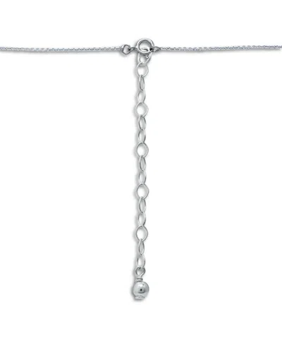 Giani Bernini Simulated Blue Sapphire And Cubic Zirconia Accent Necklace In Multi