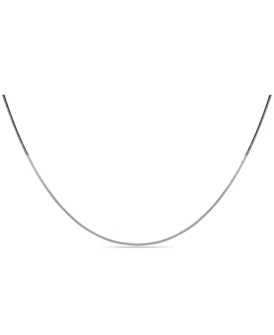 Giani Bernini Sterling Silver Necklace, 18" Square Snake Chain In Silver