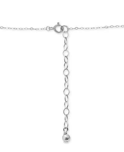 Giani Bernini Cubic Zirconia Textured Heart Pendant Necklace In Sterling Silver, 16" + 2" Extender, Created For Ma In Silver