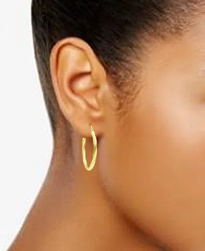 Giani Bernini Twist Hoop Earrings In 18k Gold Plated Sterling Silver Or Sterling Silver Created For Macys In Gold