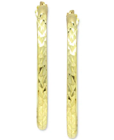 Giani Bernini Small Hoop Earrings In 18k Gold-plated Sterling Silver, 1", Created For Macy's In Gold