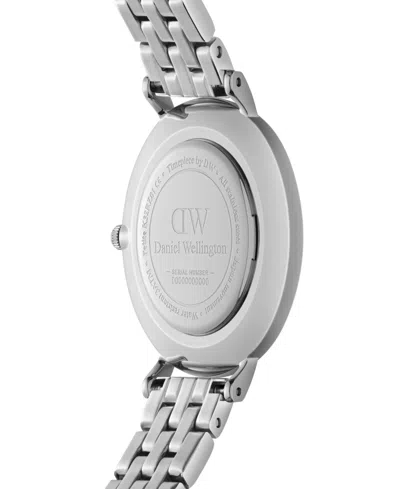 Daniel Wellington Unisex Analog Silver-tone Stainless Steel Watch, 28mm In Metallic