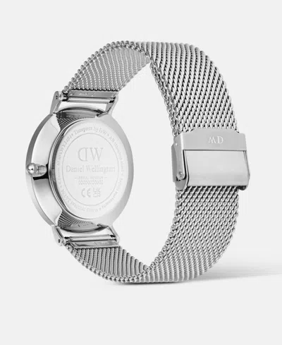 Daniel Wellington Classic Day Display Sterling Mesh Strap Watch, 40mm In Silver