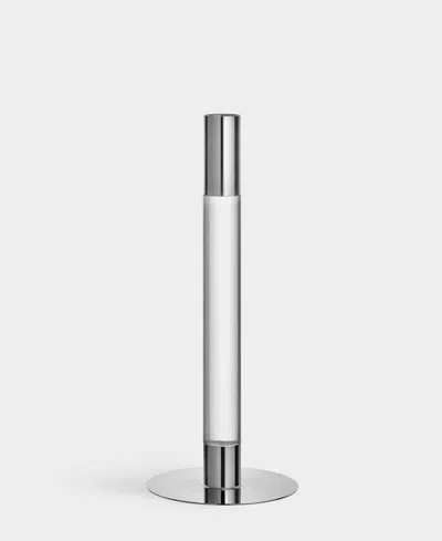 Orrefors Lumiere Medium Candlestick In Silver