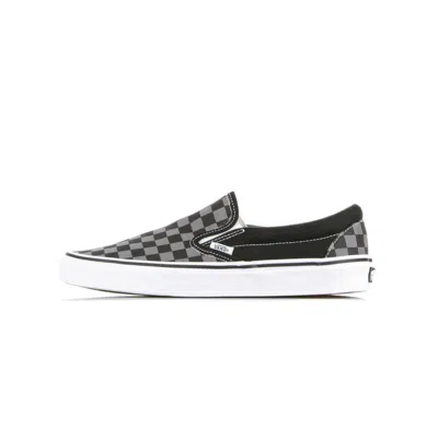 Vans Adult Classic Slip-on, (checkerboard) Black/pewter, Men's In Gray