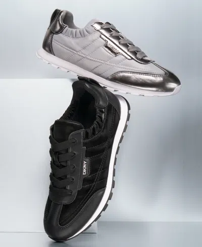 Dkny Fahn Lace Up Sneaker In Brown