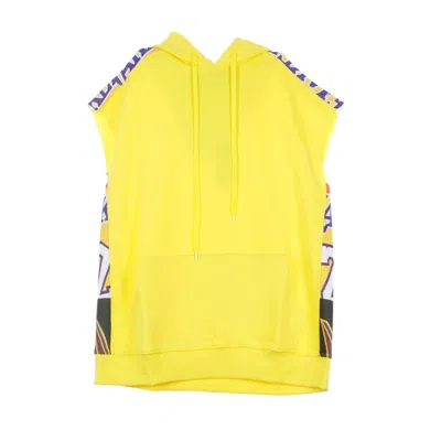 Minimarket Sleeveless Men's Hoodie Sleeveless Yellow In Yellow