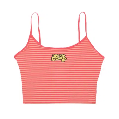 Obey Joy Ringer Tank Women's Top Pink Punch Multi In Multi