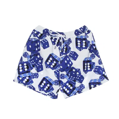 Propaganda Dice Swim Trunks Men's Swim Shorts Blue/white In Multi