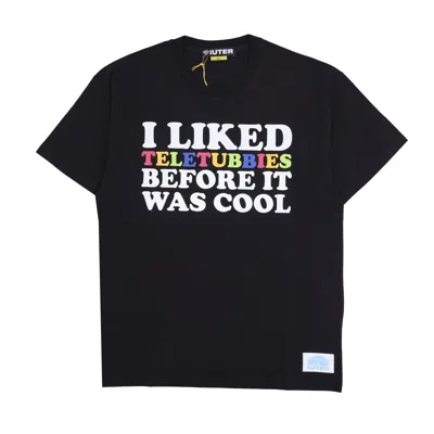 Iuter Now Cool Tee X Teletubbies Black Men's T-shirt In Multi