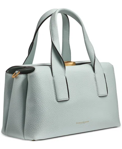 Donna Karan Amagansett Soft-rolled Leather Satchel With Sculpted Magnet Closure In Blue
