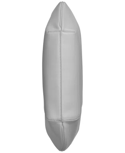 Donna Karan Baldwin Large Shoulder With Leather Wrapped Rounded Handle In Gray