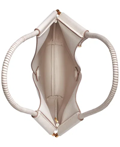 Donna Karan Baldwin Shoulder With Leather Wrapped Rounded Handle In Neutral