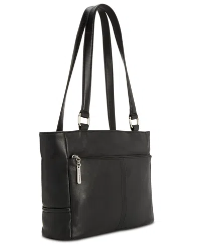 Giani Bernini Nappa Classic Leather Tote, Exclusively At Macy's In Black