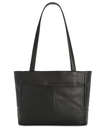 Giani Bernini Nappa Classic Leather Tote, Exclusively At Macy's In Black