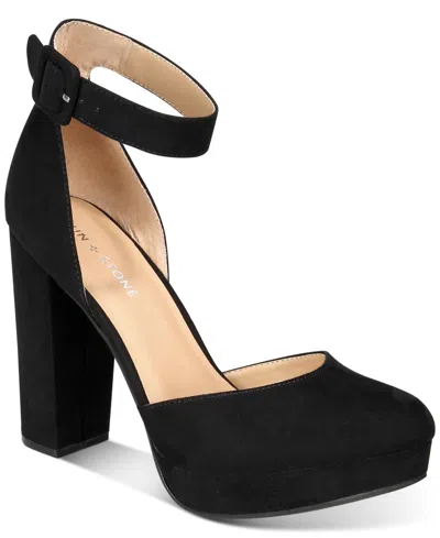 Sun + Stone Women's Estrella Block Heel Platform Pumps, Created For Macy's In Black