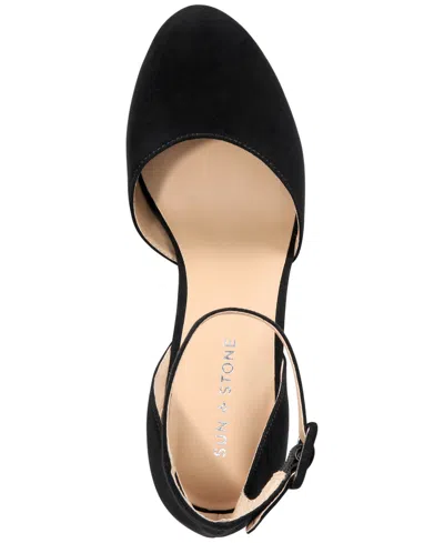 Sun + Stone Women's Estrella Block Heel Platform Pumps, Created For Macy's In Black
