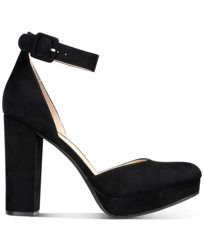 Sun + Stone Women's Estrella Block Heel Platform Pumps, Created For Macy's In Black