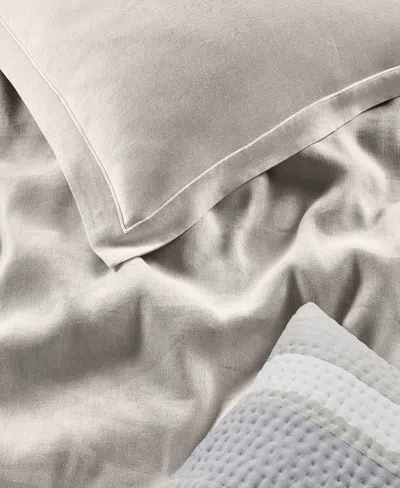 Hotel Collection Closeout!  Linen/modal Blend Sham, Standard, Exclusively At Macy's In Brown