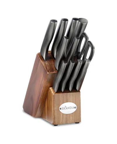 Hampton Forge 12 Piece Ashton Block Cutlery Set In Multi
