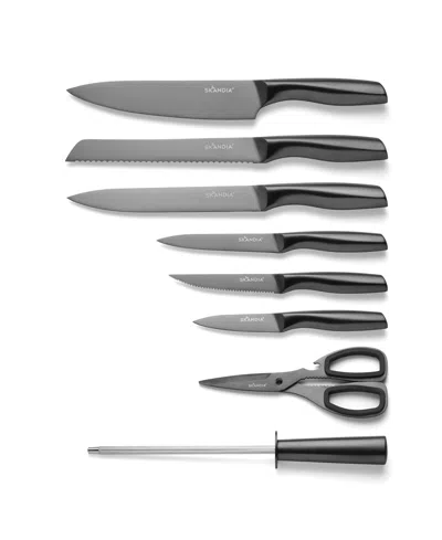 Hampton Forge 12 Piece Ashton Block Cutlery Set In Multi