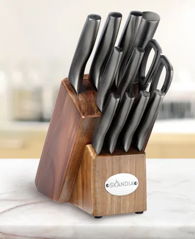 Hampton Forge 12 Piece Ashton Block Cutlery Set In Multi
