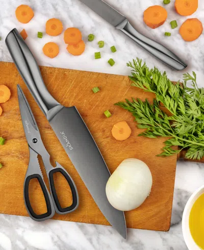 Hampton Forge 12 Piece Ashton Block Cutlery Set In Multi