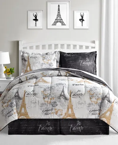 Fairfield Square Collection Paris Gold Reversible 8 Pc. Comforter Sets, Exclusively At Macy's