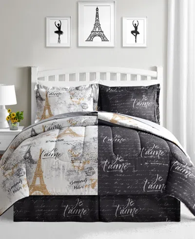 Fairfield Square Collection Paris Gold Reversible 8 Pc. Comforter Sets, Exclusively At Macy's