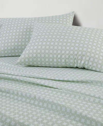 Sunham Microfiber Easy Care Printed 4-pc. Sheet Set, King