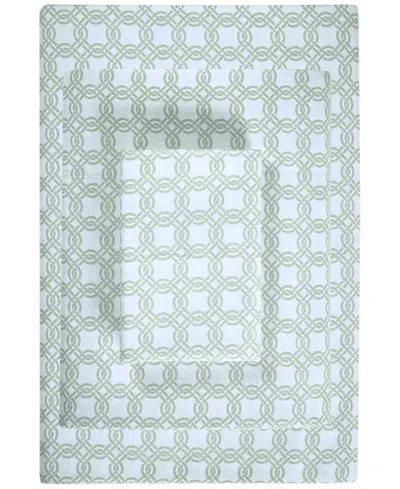 Sunham Microfiber Easy Care Printed 3-pc. Sheet Set, Twin