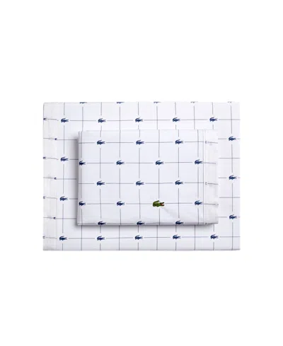 Lacoste Home Lacoste Mini Geo Logo 200-thread Count Cotton 4-pc. Sheet Set, Full