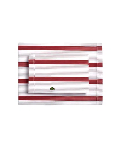Lacoste Home Lacoste Mini Geo Logo 200-thread Count Cotton 4-pc. Sheet Set, Full