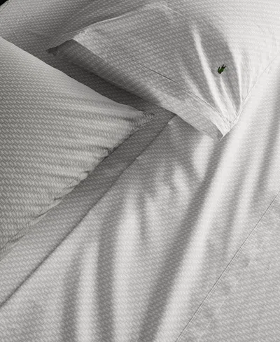 Lacoste Home Lacoste Mini Geo Logo 200-thread Count Cotton 4-pc. Sheet Set, King