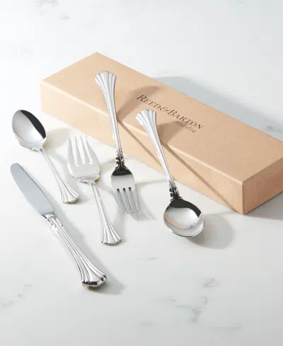 Reed & Barton 1800 5 Pieces Flatware Place Setting Set In Silver