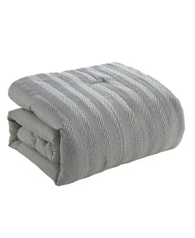 Vcny Home Herringbone Tonal 3-pc. Comforter Set, King In Green