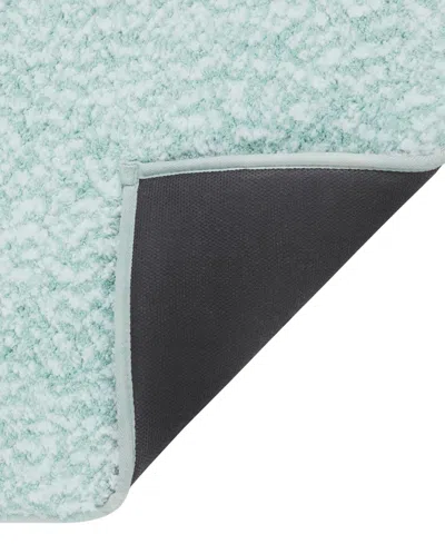 Vcny Home Heathered Memory Foam Bath Rug, 17" X 24" In Green