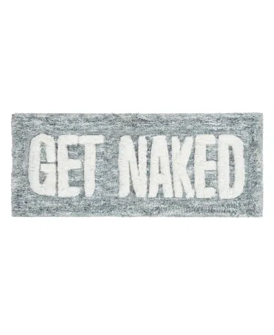 Vcny Home Get Naked Statement Bath Rug, 24" X 60" In Blue