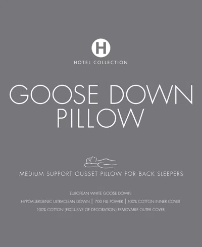 Hotel Collection European White Goose Down Medium Density Pillow, King, Exclusively At Macy's In White