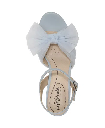Lifestride Last Dance Dress Sandals In Blue